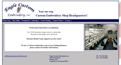 Desktop Screenshot of eaglecustomembroidery.com